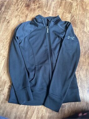 Under Armour Black Lightweight Zip Hoodie with Logo